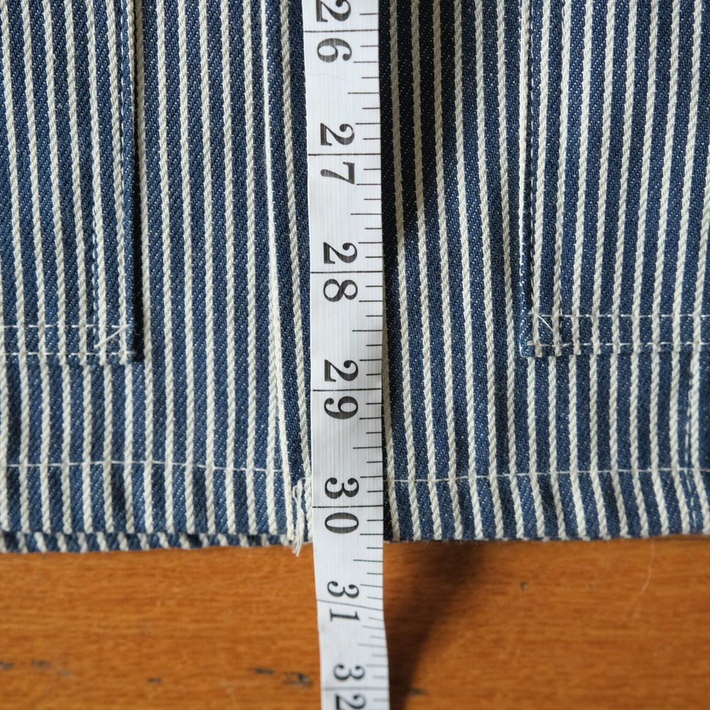 Stan Ray Chore Coat Mens Blue Hickory Stripe Workwear Utility Small Barn Jacket - Picture 3 of 8